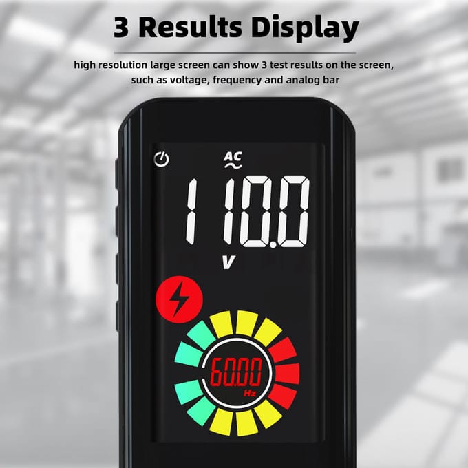 BSIDE A10 Mini multimètre numérique intelligent NCV testeur multifonctionnel voltmètre tension AC/DC noir