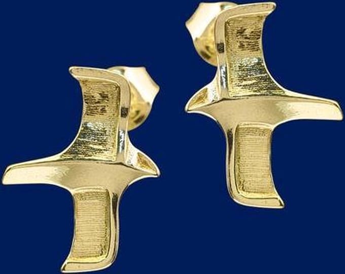 Oorbellen, steek, Gouden giervalk