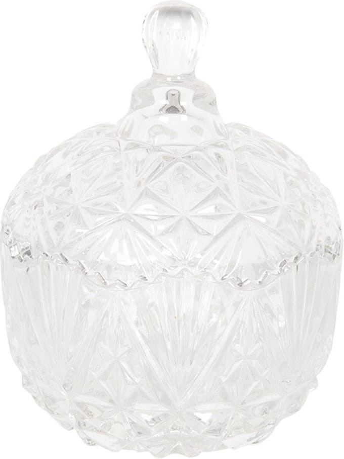 Clayre & Eef Glazen potje Ø 10 cm Glas