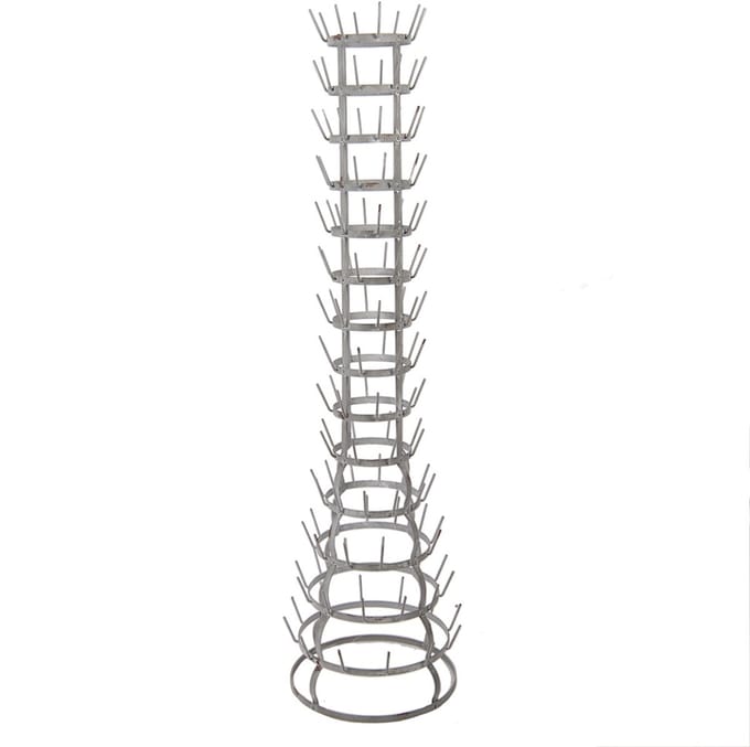 Clayre & Eef Mokkenrek Ø 41x148 cm Grijs Metaal