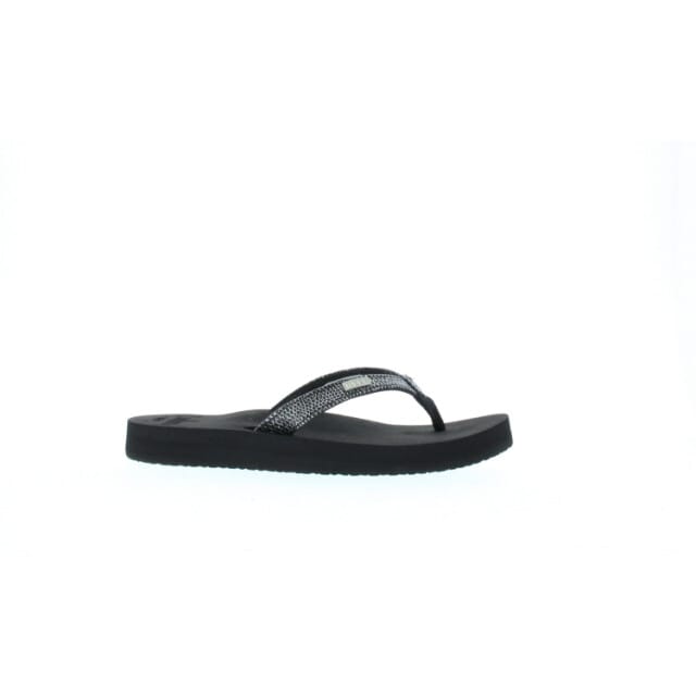 Reef Star Cushion Sassy Dames Slippers - Black/Silver - Maat 35