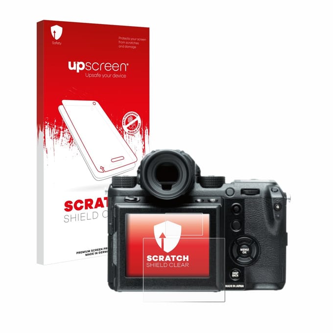 upscreen - Screenprotector voor Fujifilm GFX50S - Folie Beschermfolie transparant