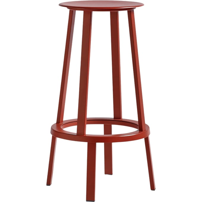 HAY - Revolver Stool barkruk - rood - Hoogte 76 cm