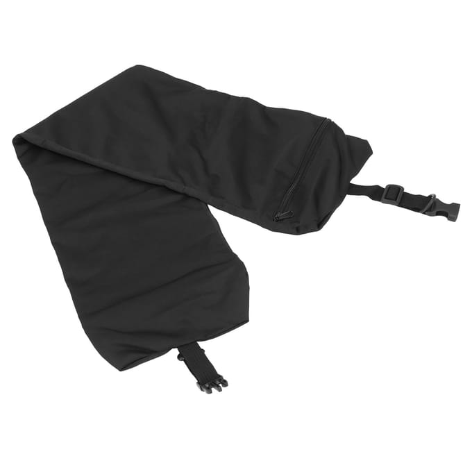 Housse d'oreiller de voyage compressible portable lavable de rangement housse de rechange pour oreiller cervical noir black