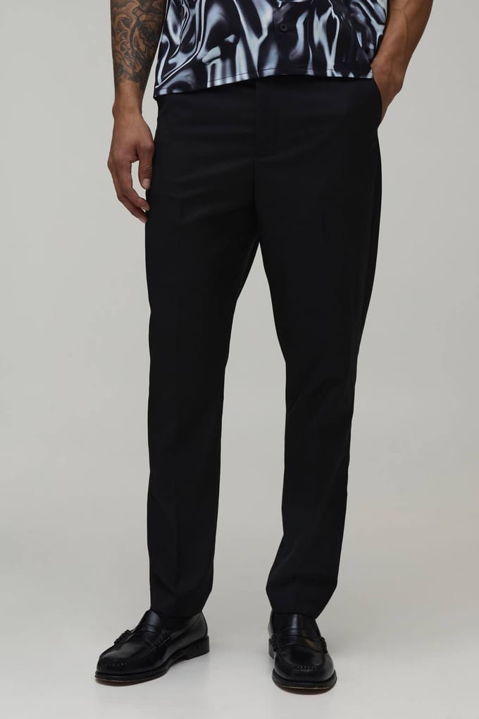 Getailleerde Toelopende Broek | Black | Size 28