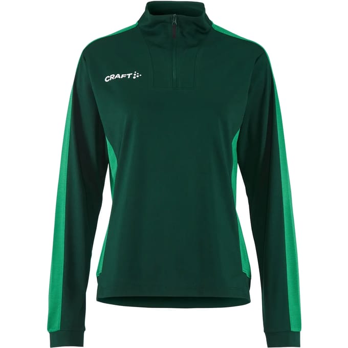 Craft dames-shirt met halve rits en lange mouwen Evolve 2.0 Contrast Half Zip W C17384