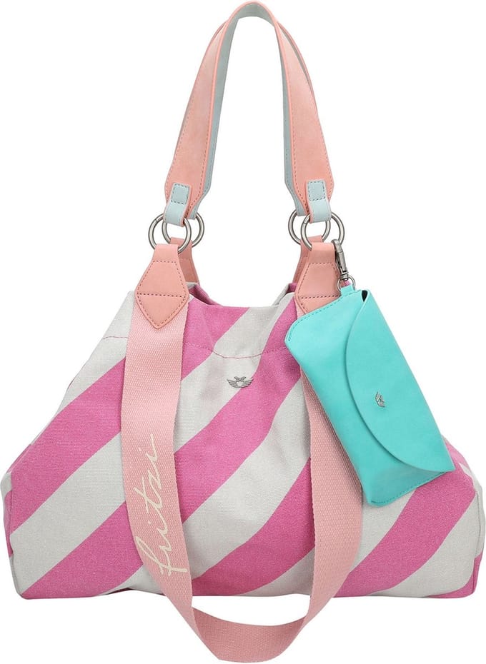 Fritzi aus Preußen Schoudertas Ice Canvas Izzy Bag Pink Sand Roze