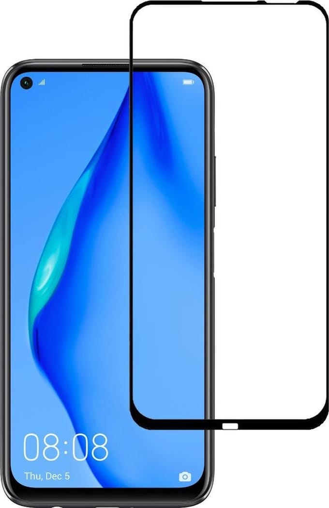 Screenprotector - Geschikt voor Huawei P40 Lite - Full Cover - Beschermglas - Gehard Glas - Tempered Glass - Screen Protector