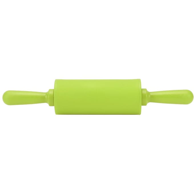 Nieuwe NOn-stick Siliconen Deegroller Deegroller Bakgereedschap met Plastic Handvat Blauw Green yellow