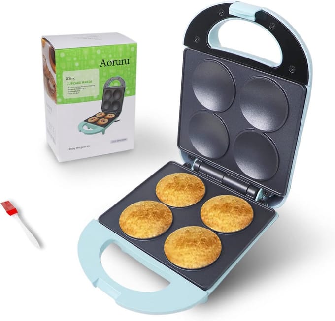 Cupcake Bakmachine voor 4 Cupcakes - Eenvoudig en Snel Cupcakes Maken
