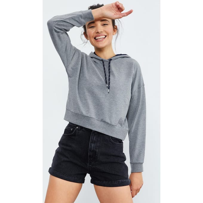 Ontspannen Hoodie Met Strikdetail