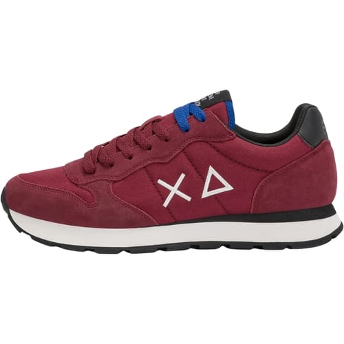 SUN68 Tom Solid Sneakers - Heren - Rood - Maat:40