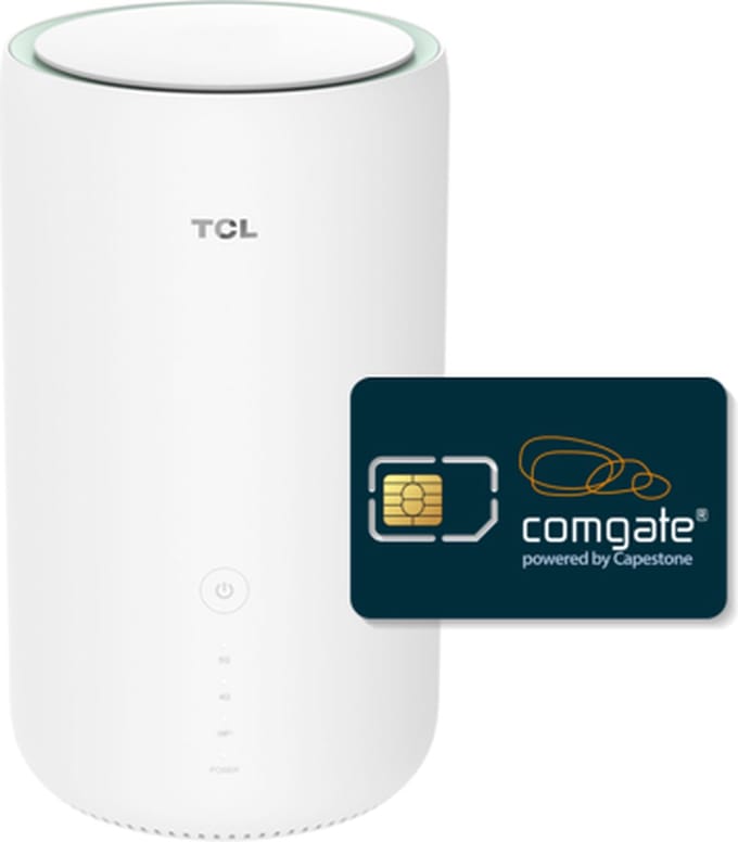 TCL 5G Router + Comgate IoT 500GB Prepaid Data SIM NL (5G) - Data 12 maanden houdbaar