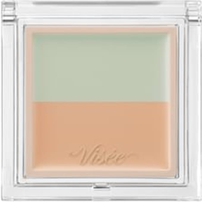 Kose - Visee Color Duo Trick Concealer 02 Green Trick (Natural Beige)