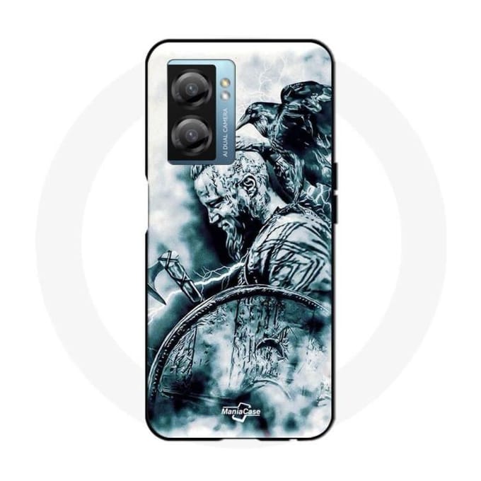 Oppo A77 5G hoesje Vikings Ragnar Lothbrok Shield Raven