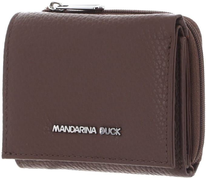MANDARINA DUCK Leren portemonnee Mellow Wallet Milk Chocolate bruine