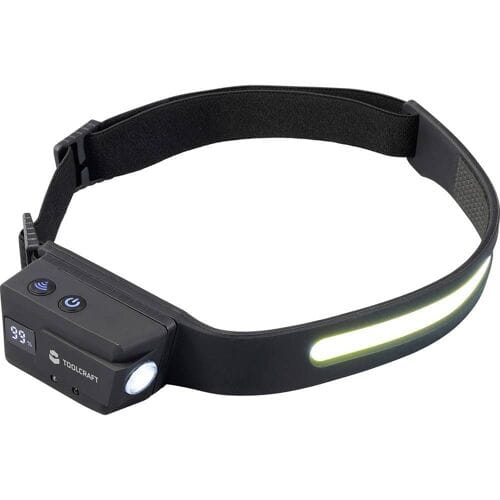 TOOLCRAFT Hoofdlamp COB LED werkt op Li-ion oplaadbare batterij 320 lm 8 h