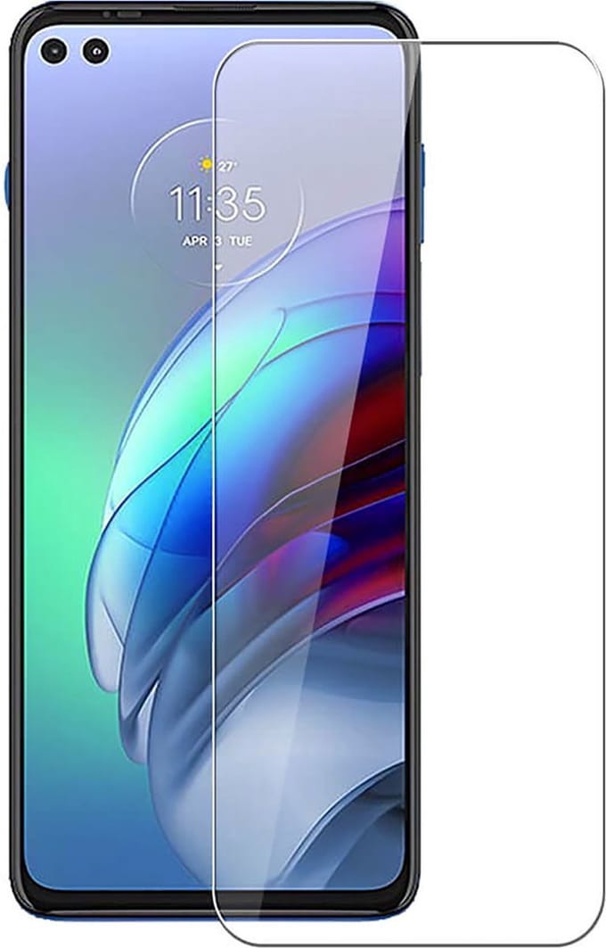 Full Cover Full Glue 9H Glass Screen Protector for Motorola Moto G100 _ Black