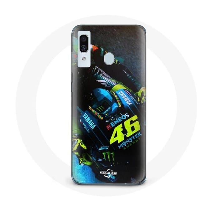 Coque - Valentino Rossi - Galaxy A20 - Souple - Noir - Moto GP