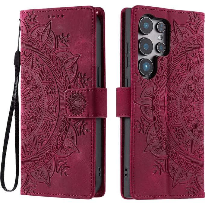 Comfycase Samsung Galaxy S26 Ultra Mandala Bookcase Roze