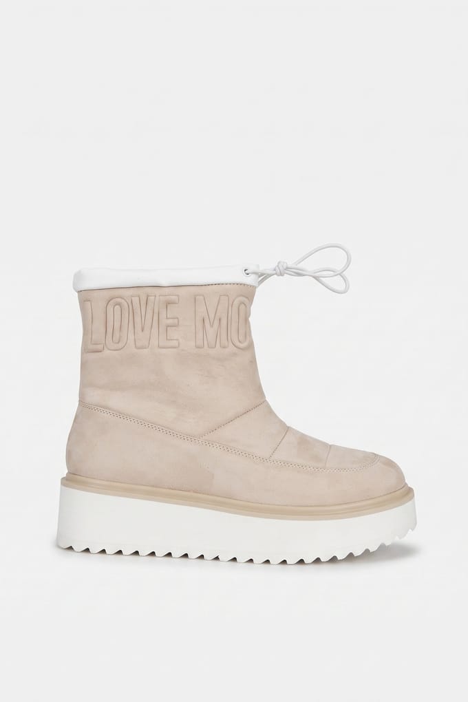 Moschino Platform Power Velour Snow Boots Grey Taglia: 35 | Stivali Outlet | Donna | Bianco