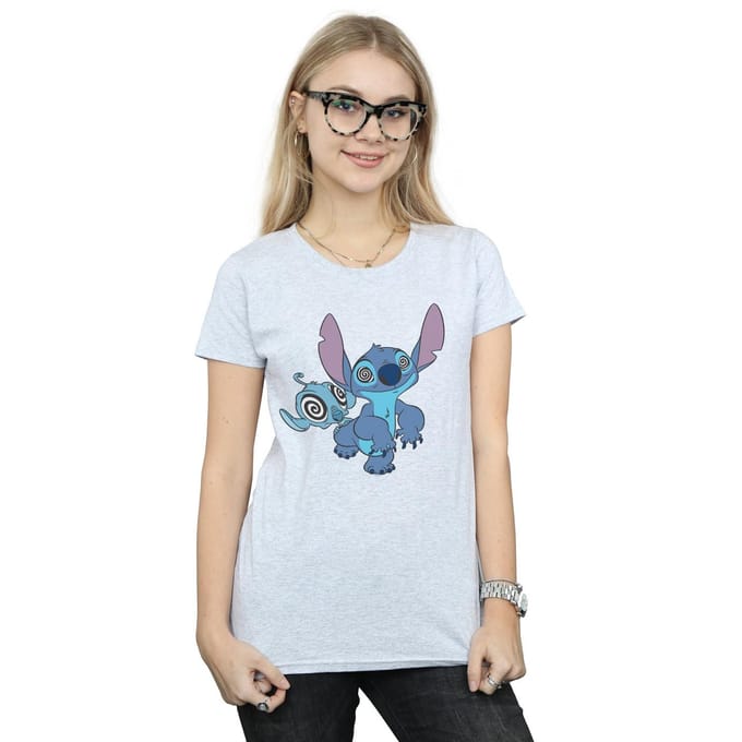 Disney Dames/Dames Lilo And Stitch Hypnotized Katoenen T-Shirt (Sportgrijs)