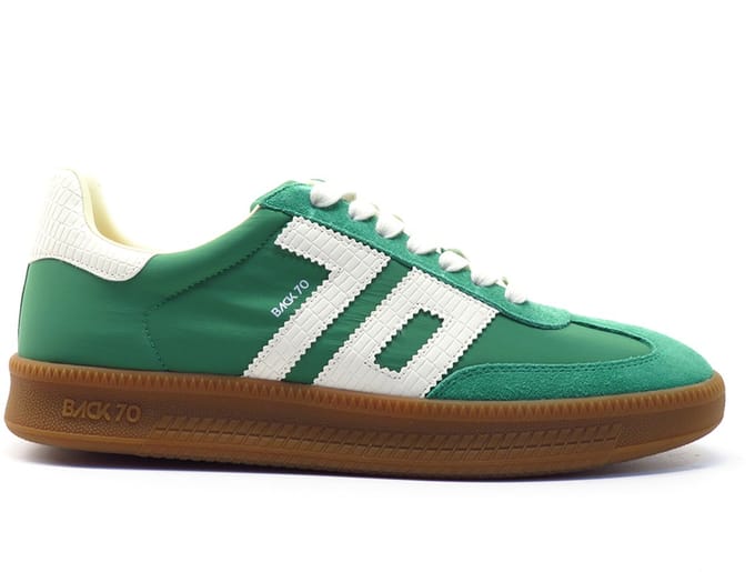 Back70 Nylon green Double V26 Nylon green groen wit