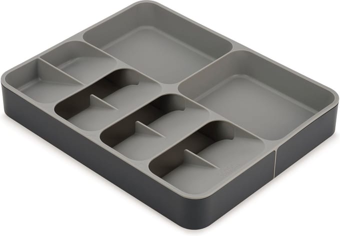 Joseph Joseph DrawerStore Bestekcassette - Bestekorganiser - Uitschuifbaar - Grijs