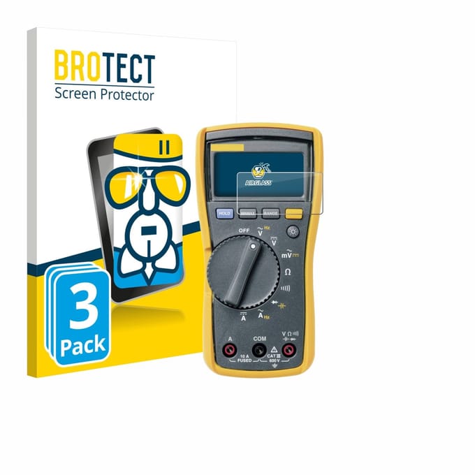 Screenprotector 3 Stuks voor Fluke MultiMeter 115 Beschermglas transparant