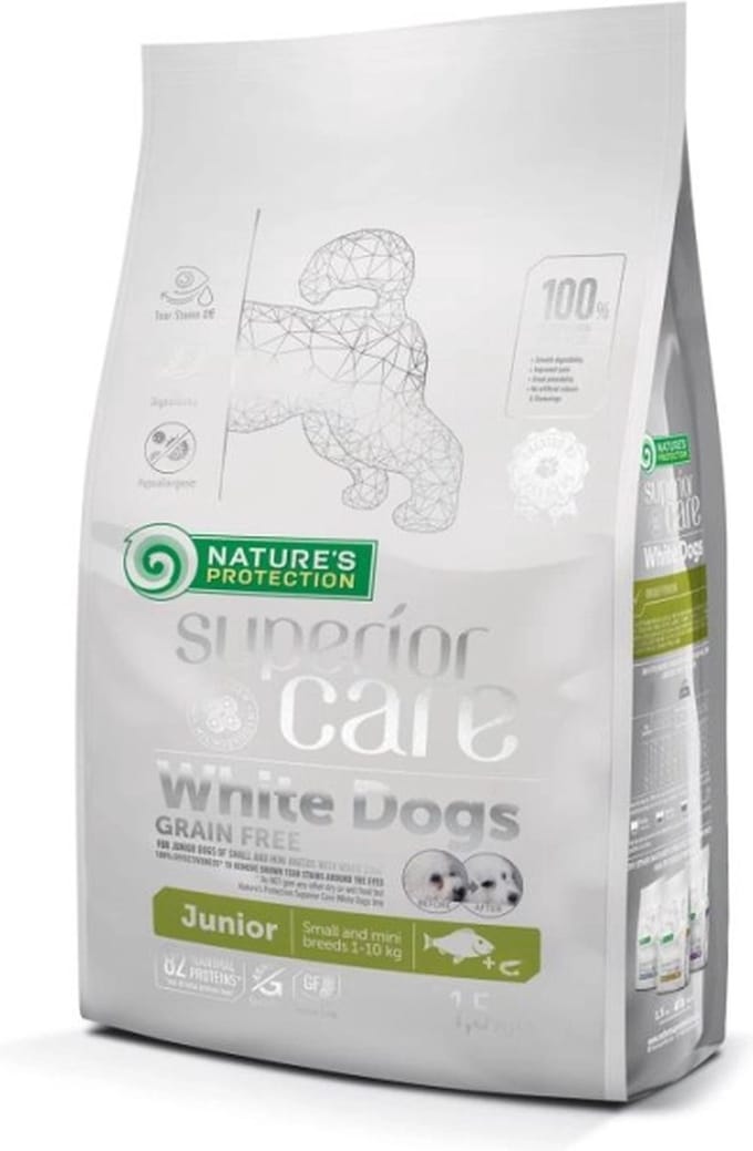 Natures Protection White Coat Fish Junior 1,5kg.