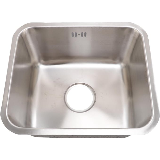 Bar Spoelbak Rechthoekig Inbouw Keuken Spoelbak Roestvrij Staal Onder Aanrecht Enkele Kom Spoelbak 15.75x13.78x7.48in gray