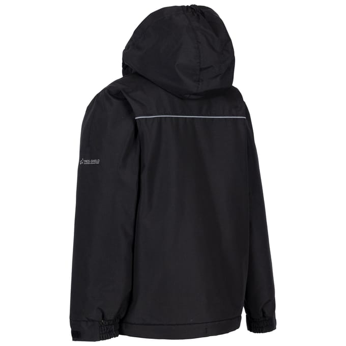 Trespass Jongens Lost TP50 Waterdichte Jas (Zwart)