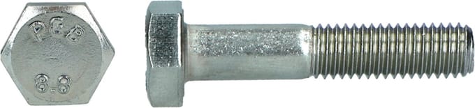 PGB-FASTENERS | Zeskantbout 8.8 DIN 931 M 8x110 Zn | 100 st