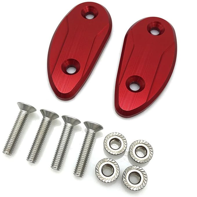 Base de couvercle de trou de rétroviseur de moto adaptée à CBR1000RR 20-23 red