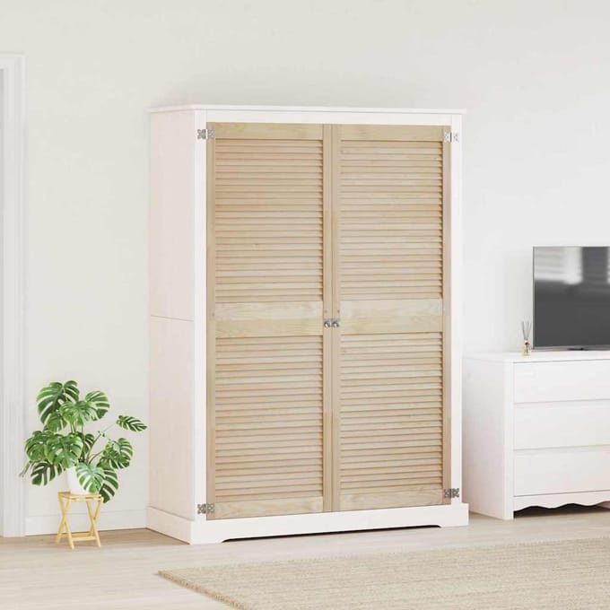 vidaXL - Kastdeur - 2 - st - Naturel - 170 - x - 59,5 - cm - Massief - grenenhout