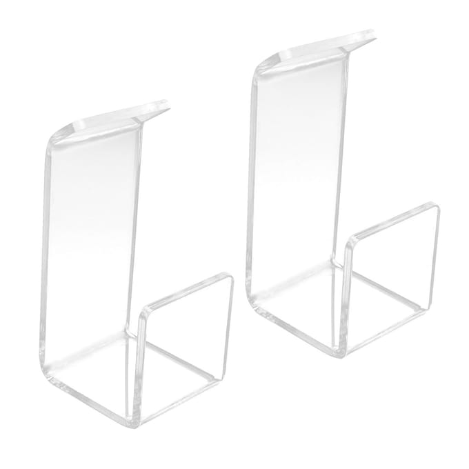 2 Stuks Gaming Headset Stand Muziek Koptelefoon Hanger voor Kantoor Bureau Muur Huis Bibliotheek white