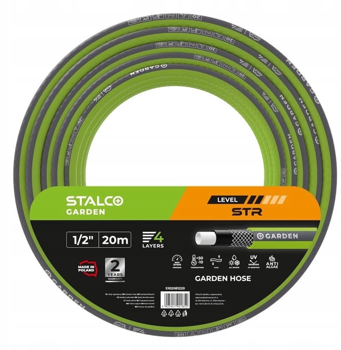 Stalco Garden Tuinslang 1/2" 20m STR - Duurzaam en Flexibel