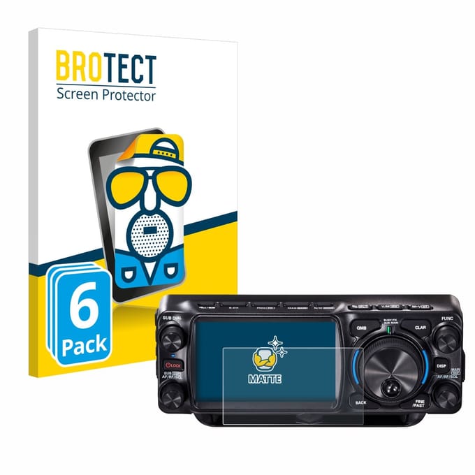 BROTECT - Screenprotector voor Yaesu FTX-1 - Folie Beschermfolie matte 6 Stuks