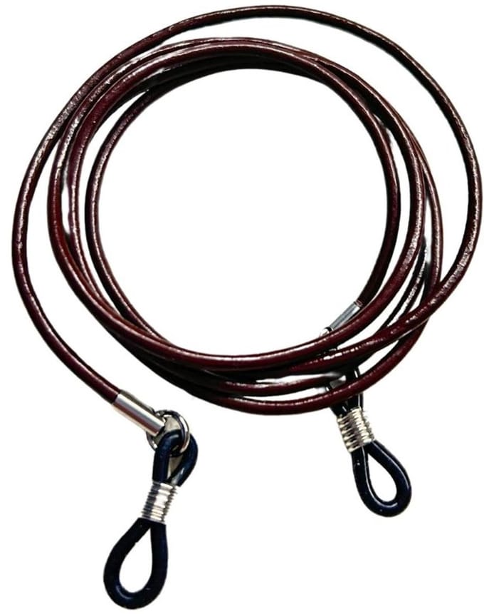 2 Love it Coffee – Brillenkoordje - Leer - ca. 75 cm - Bruin