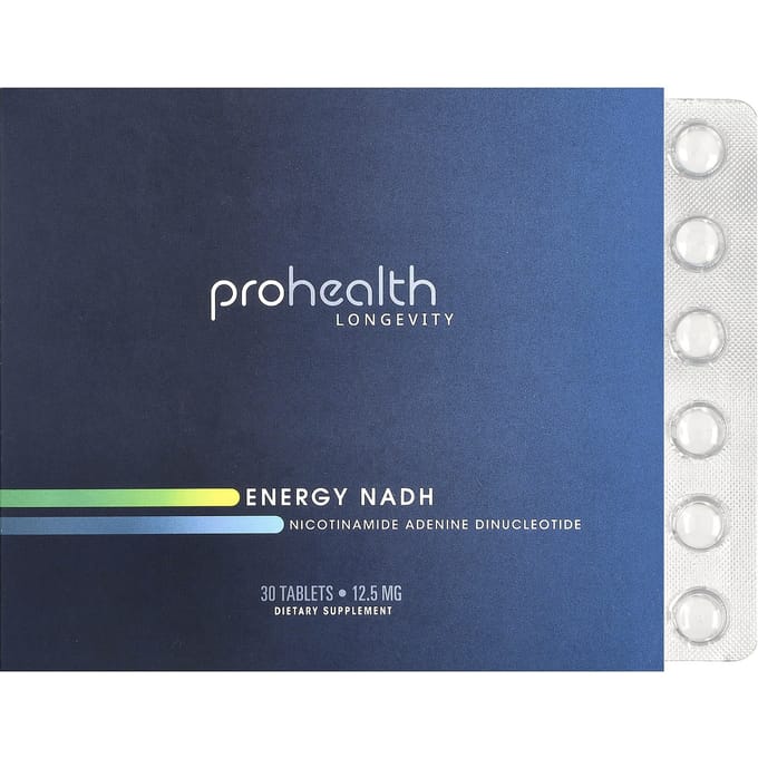 ProHealth Longevity, Énergie NADH, 12,5 mg, 30 comprimés