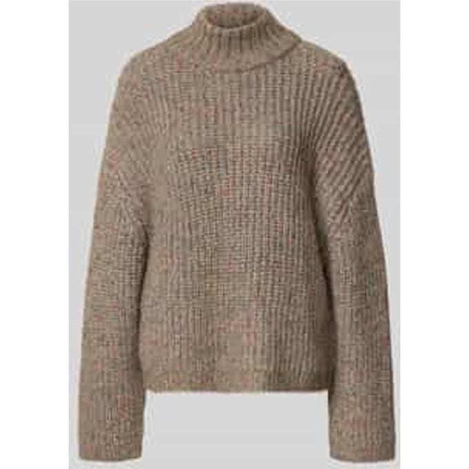 Gebreide pullover met opstaande kraag