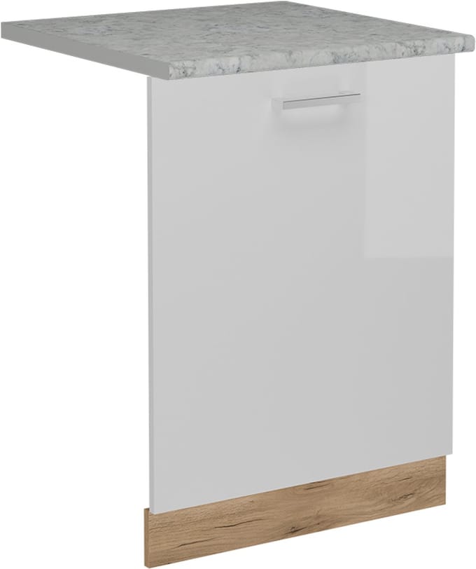 Vicco R-Line Vaatwasserfrontpaneel – 60 cm, WB Marmer Wit Hoogglans