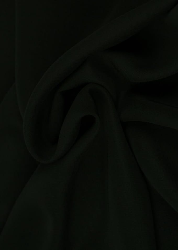 15 meter chiffon stof - Zwart - 100% polyester