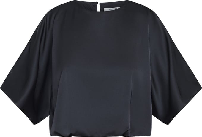 SISTERS POINT Gufo-top2 - Dames Blouse - Black - Maat M