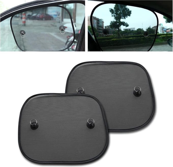 Go Go Gadget - Zonwering voor Auto's - Met zuignappen - 2 stuks - Zwart