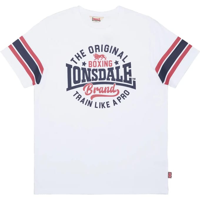 Lonsdale London BARTON Heren T-shirt - wit - 3XL