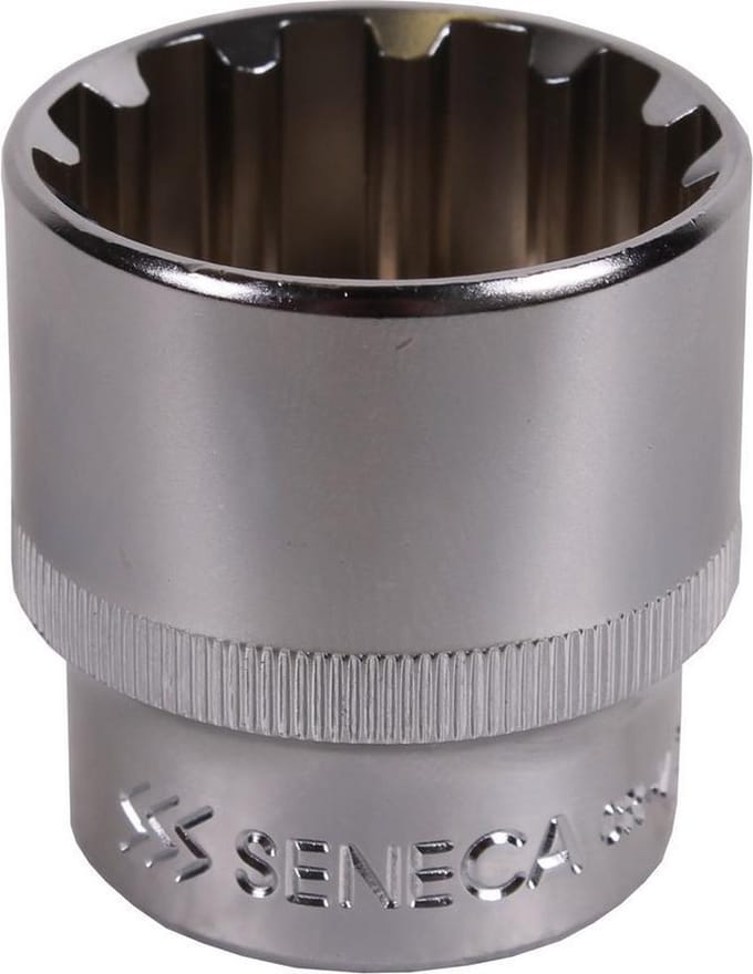 twaalfkant spline dop - 23 mm - 1/2 duims aansluiting - meertanddop - veeltanddop - dop - seneca