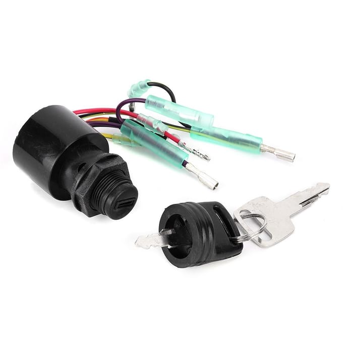 Ontstekingsschakelaar Sleutel Geschikt voor Mercury Buitenboordmotor Afstandsbedieningskast 87 17009A white