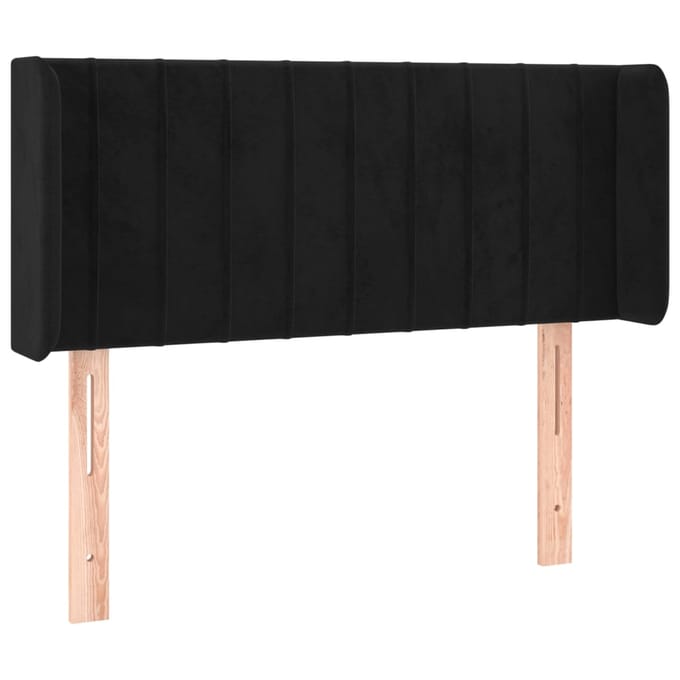 vidaXL - Hoofdbord - LED - 83x16x78/88 - cm - fluweel - zwart