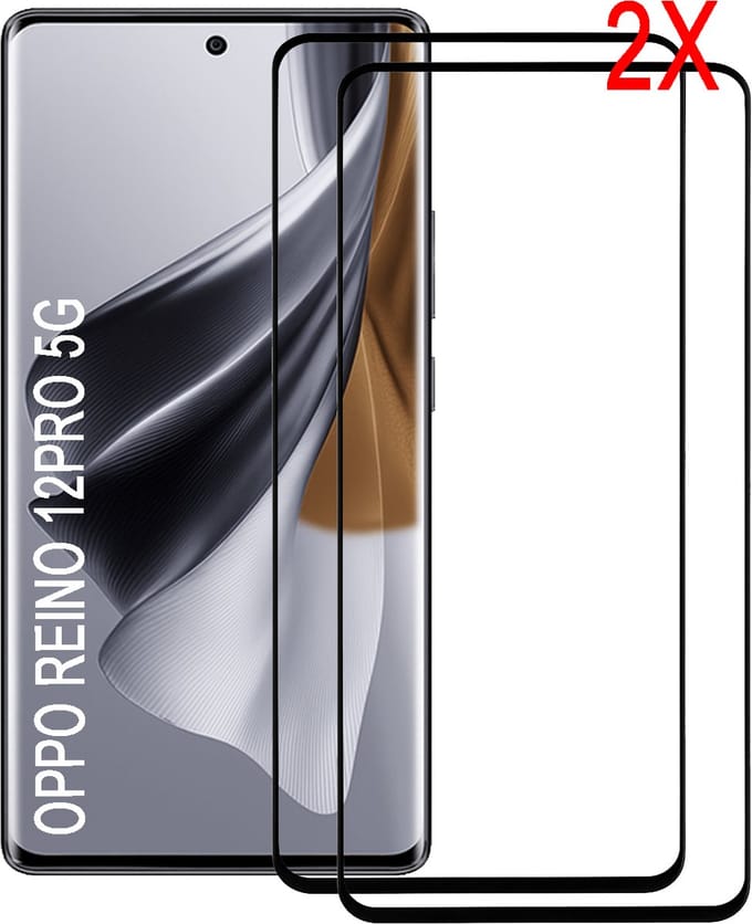 Oppo Reno 12 Pro 5G Screenprotector Glas Temperde Glas - Oppo Reno12 Pro Screen Protector Glas Gehard- 2 STUKS